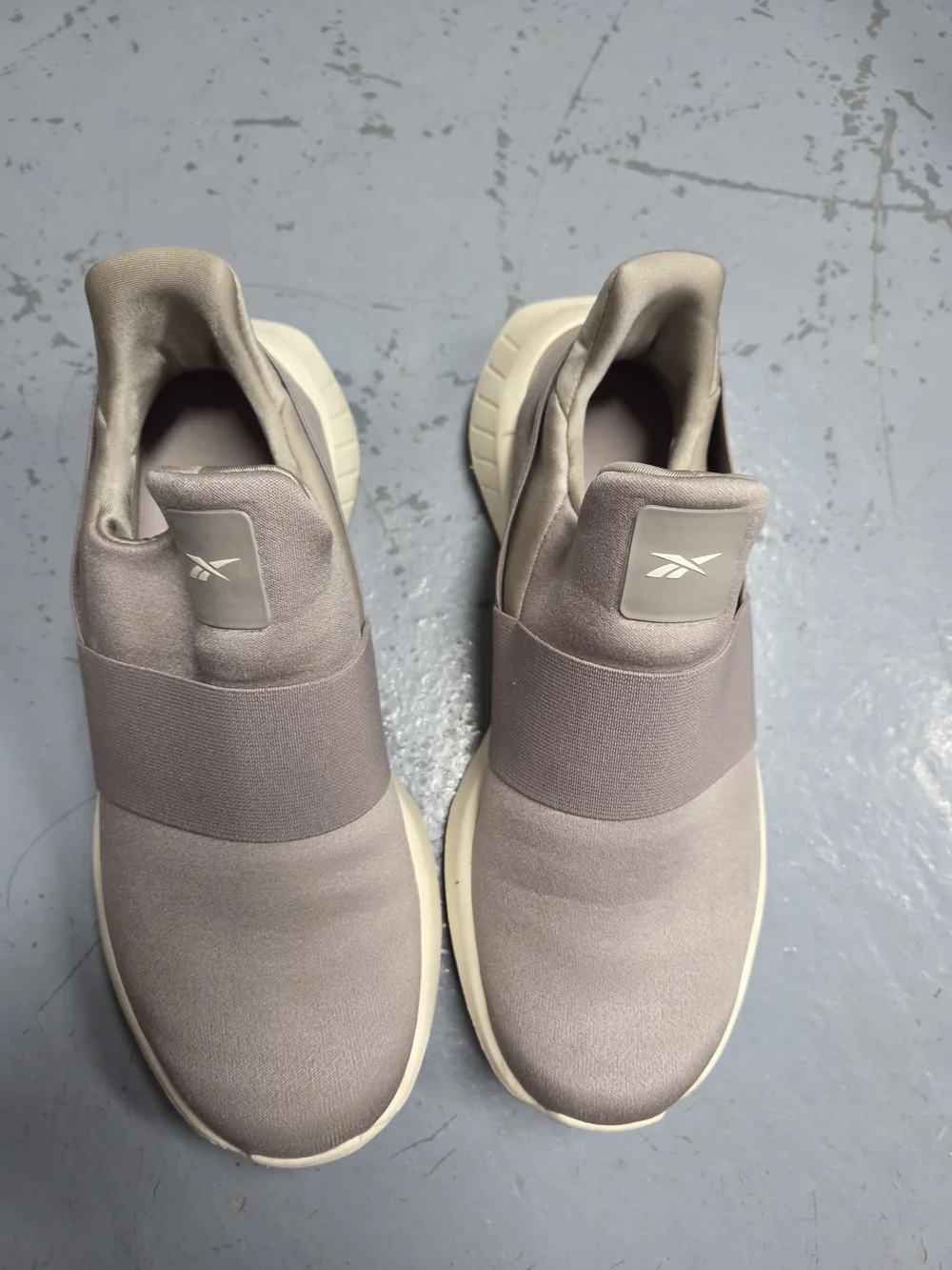 Reebok Men's Slip-On Athletic Sneakers in Light Gray